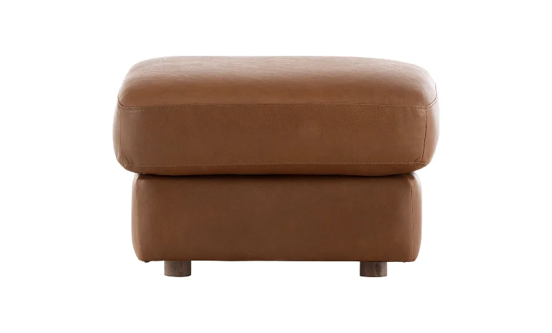 Hybrid mattresses combining foam and innerspring technologyTran Leather Ottoman