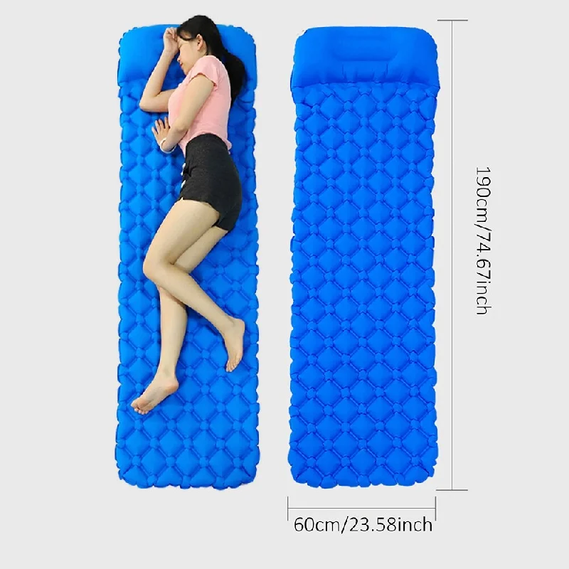 Latex mattresses with natural bounce and breathabilityPortable Inflatable Moisture Proof Camping Sleeping Mat with Pillow Latex mattresses with natural bounce and breathabilityPortable Inflatable Moisture Proof Camping Sleeping Mat with Pillow
