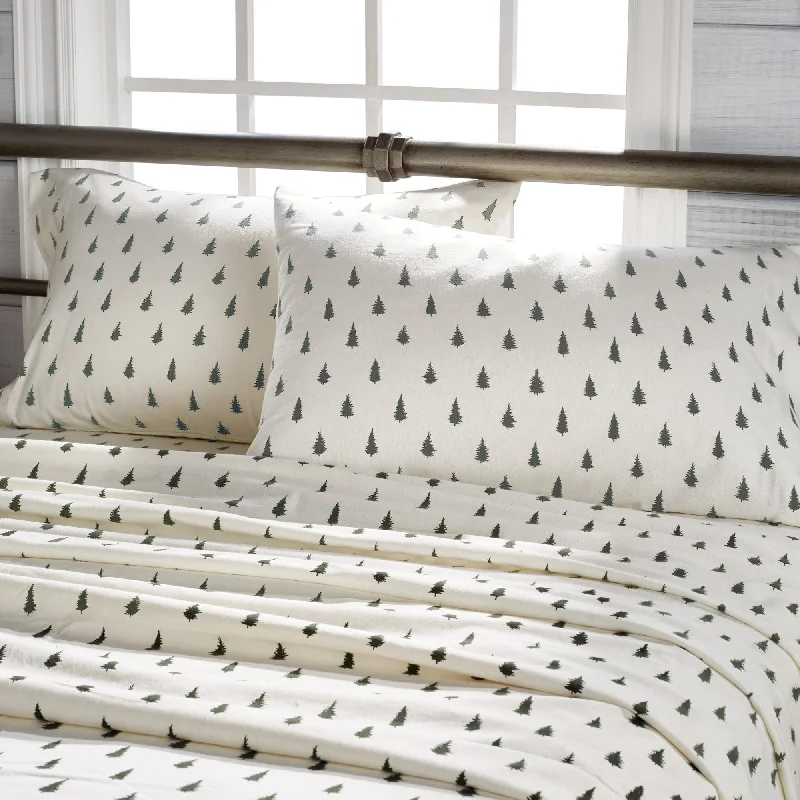 Thermal - Regulating Bamboo Sheets for All - Season ComfortG.H. Bass & Co. Spruce Trees Cotton Flannel Sheet Set Thermal - Regulating Bamboo Sheets for All - Season ComfortG.H. Bass & Co. Spruce Trees Cotton Flannel Sheet Set
