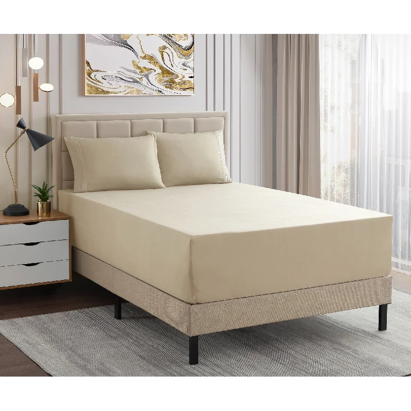 Jersey - Knit Sheets for a Comfortable and Casual BedSweet Home Collection Extra Deep 21 Inch Pocket Sheet Set Jersey - Knit Sheets for a Comfortable and Casual BedSweet Home Collection Extra Deep 21 Inch Pocket Sheet Set