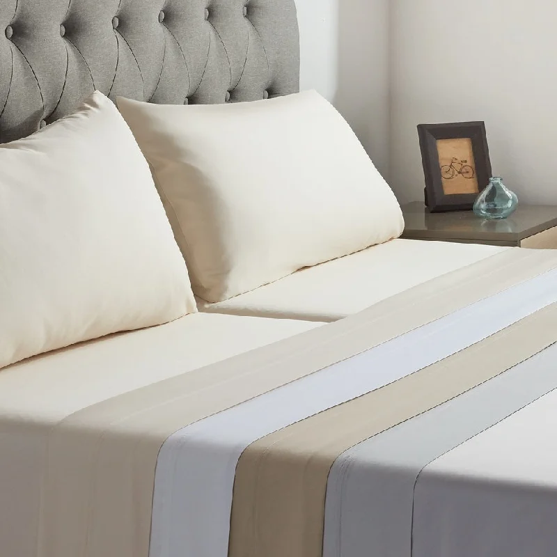 King - Size Sheet Sets with a Decorative Pillow SetLUCID Comfort Collection Split King Deep Pocket Tencel Sheet Set King - Size Sheet Sets with a Decorative Pillow SetLUCID Comfort Collection Split King Deep Pocket Tencel Sheet Set