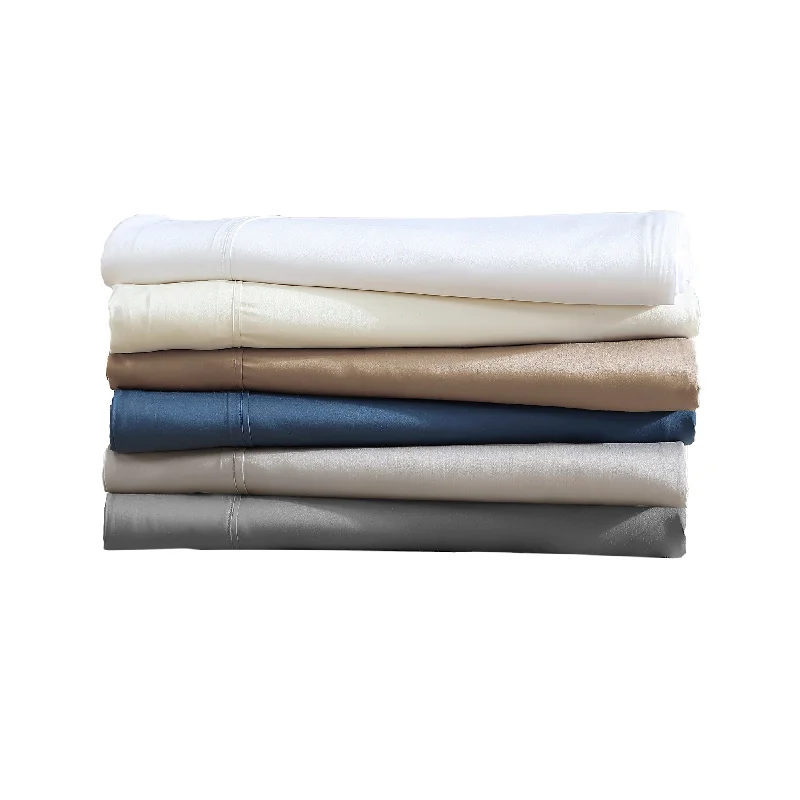 Anti - Pill Microfiber Sheets for a Smooth AppearanceBrielle Home Viscose from Bamboo Sateen Bed Sheet Set