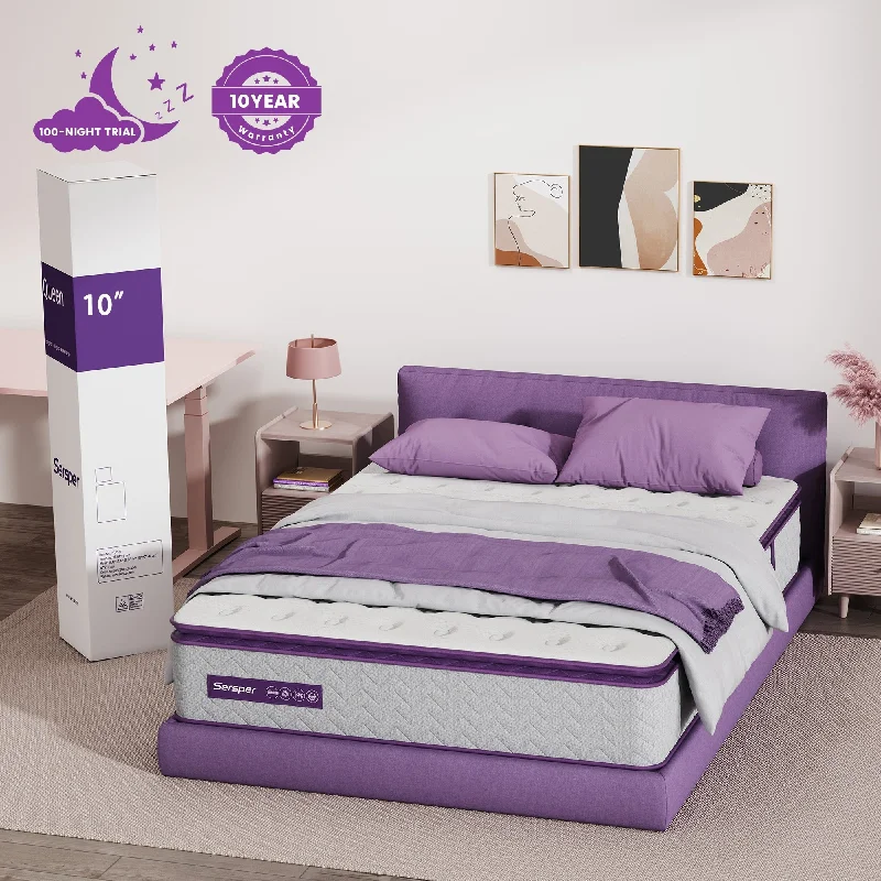 Hybrid mattresses combining foam and innerspring technology10-inch Memory Foam with Innerspring Hybrid Mattress,Pillow Top Mattress Hybrid mattresses combining foam and innerspring technology10-inch Memory Foam with Innerspring Hybrid Mattress,Pillow Top Mattress