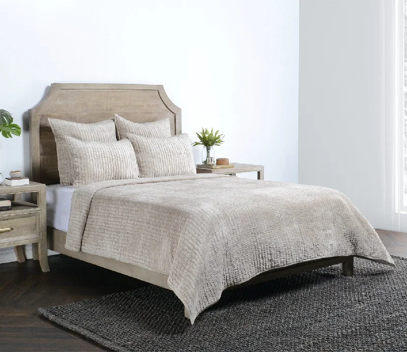 Travel Pillows for Long JourneysVilla by Classic Home Bari Velvet Pebble Quilt