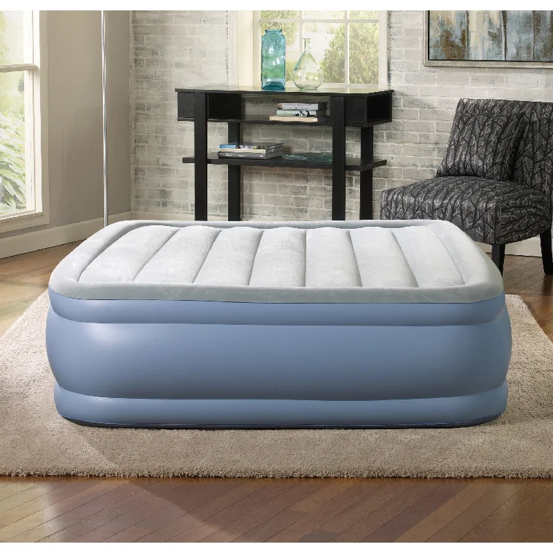 Memory foam mattresses for pressure relief and contouringBeautyrest Hi Loft Raised Air Mattress with External Pump - Inflatable Bed with Edge Support, Puncture-Resistant Vinyl Memory foam mattresses for pressure relief and contouringBeautyrest Hi Loft Raised Air Mattress with External Pump - Inflatable Bed with Edge Support, Puncture-Resistant Vinyl