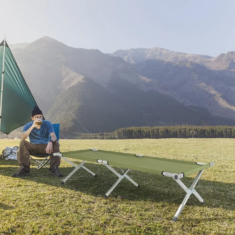 Natural latex and organic cotton blend mattressesOutdoor Portable Folding Camping Cot with Carrying Bag - Army Green Natural latex and organic cotton blend mattressesOutdoor Portable Folding Camping Cot with Carrying Bag - Army Green