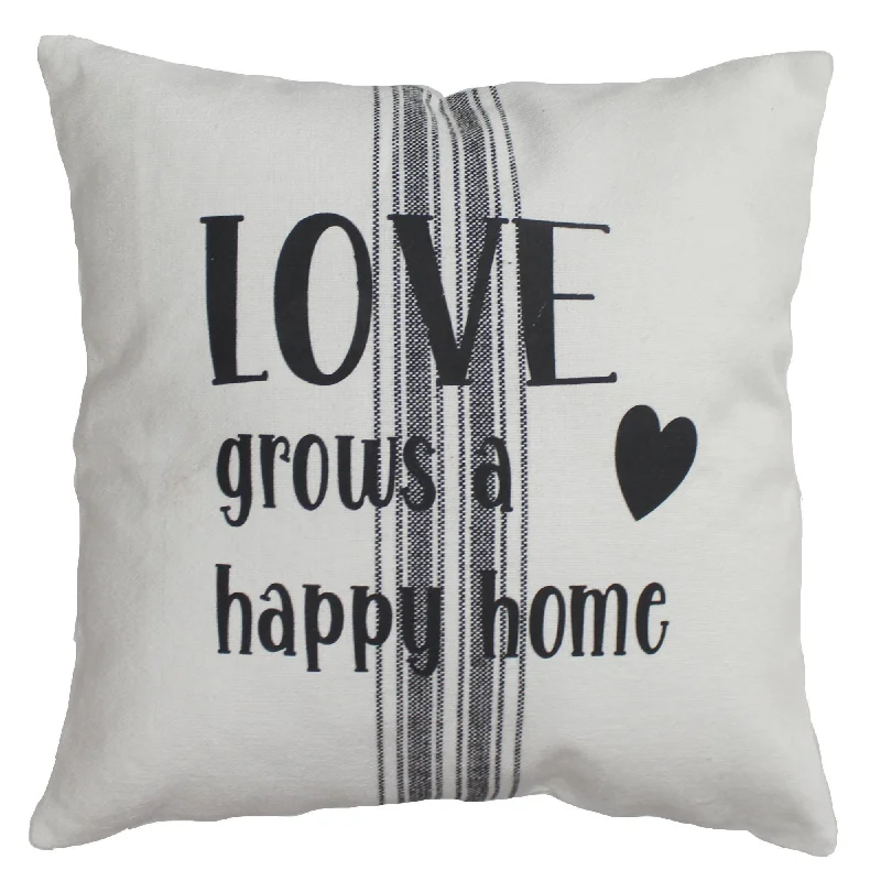 Bolster Pillows for Sofa DecorationLove Grain Sack 14 Inx14 In Pillow PL000056