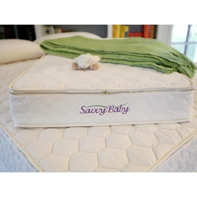 Natural latex and organic cotton blend mattressesDunlop Organic Crib Mattress