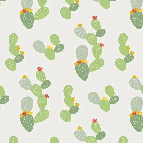 Queen - size mattresses for couples and standard bedroomsFabric by the Yard | Day Trip Prickly in Light