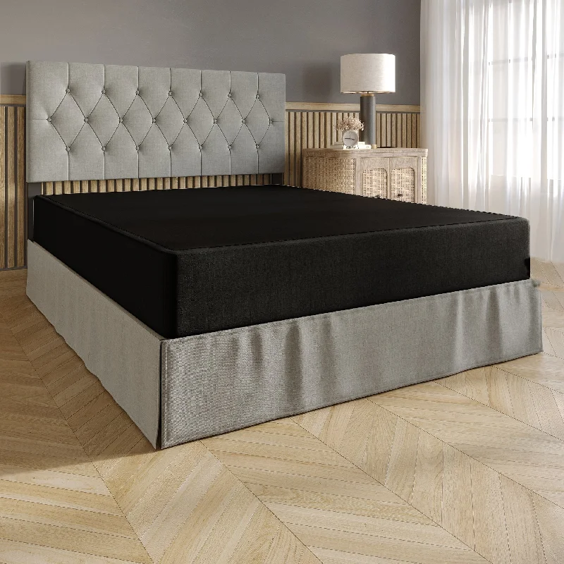 King - size mattresses for spacious master bedroomsCraftPorch Upholstered Linen Metal Box Spring King - size mattresses for spacious master bedroomsCraftPorch Upholstered Linen Metal Box Spring