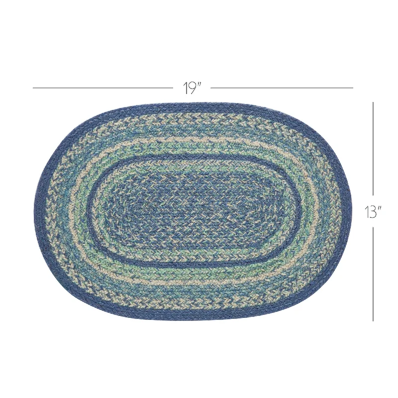 Bed skirts in neutral colors for easy pairingJolie Jute Oval Placemat 13x19