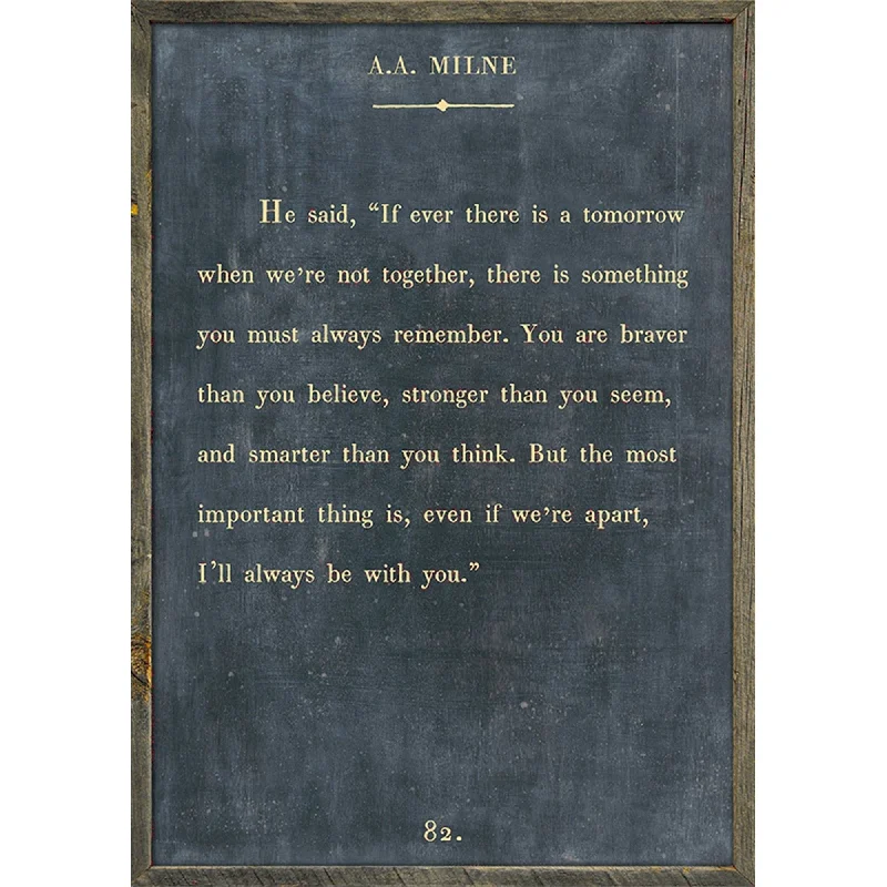 King - size mattresses for spacious master bedroomsA.A. Milne - Book Collection Art Print King - size mattresses for spacious master bedroomsA.A. Milne - Book Collection Art Print
