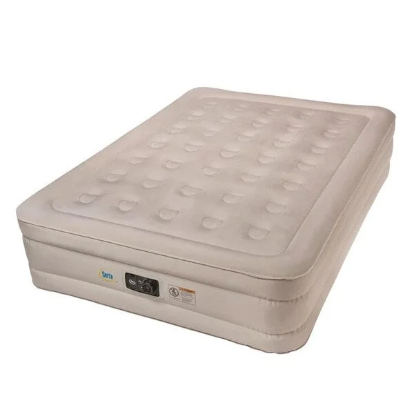 Memory foam mattresses for pressure relief and contouringSerta 18-inch Plush Top Queen Airbed with Internal AC Pump & NeverFLAT Fabric Technology