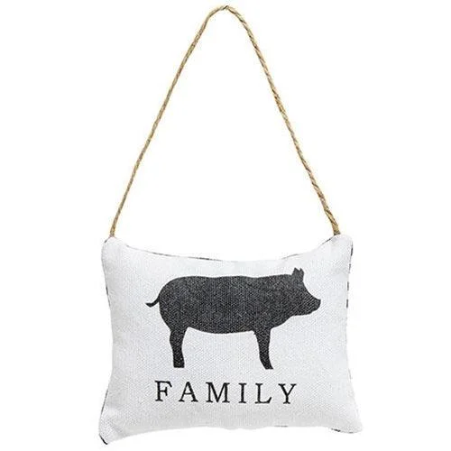 Silk Pillows for Smooth Skin and HairFamily Pig Pillow Ornament