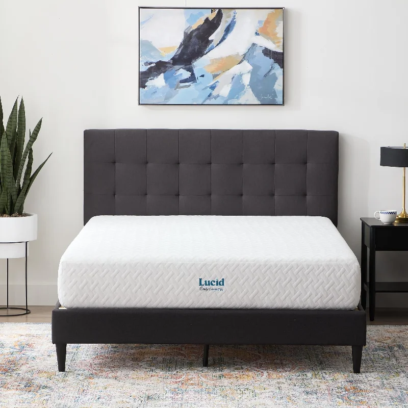 Latex mattresses with natural bounce and breathabilityLUCID Comfort Collection Firm 10-inch Gel Memory Foam Mattress Latex mattresses with natural bounce and breathabilityLUCID Comfort Collection Firm 10-inch Gel Memory Foam Mattress