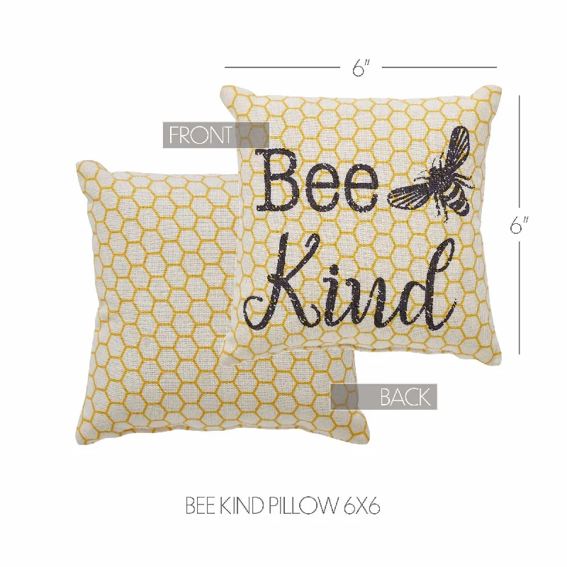 Cooling Pillows for Hot SleepersBuzzy Bees Bee Kind Pillow 6x6