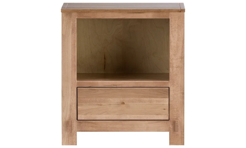 Gel - infused memory foam mattresses for cooler sleepVail 1-Drawer Nightstand