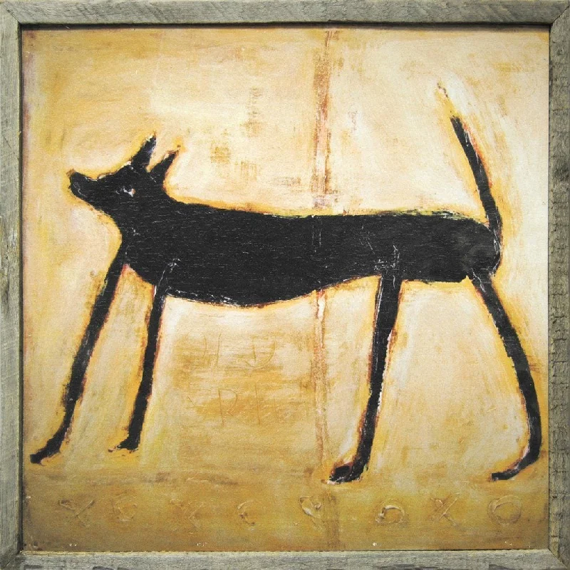 Natural latex and organic cotton blend mattressesART PRINT - Small Black Dog