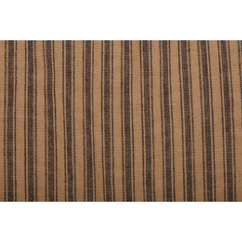 Bed skirts with a tie - back design for adjustabilityFarmhouse Star Ticking Stripe Queen Bed Skirt 60x80x16