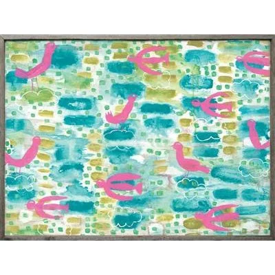 King - size mattresses for spacious master bedroomsART PRINT - FLOATING BIRDS