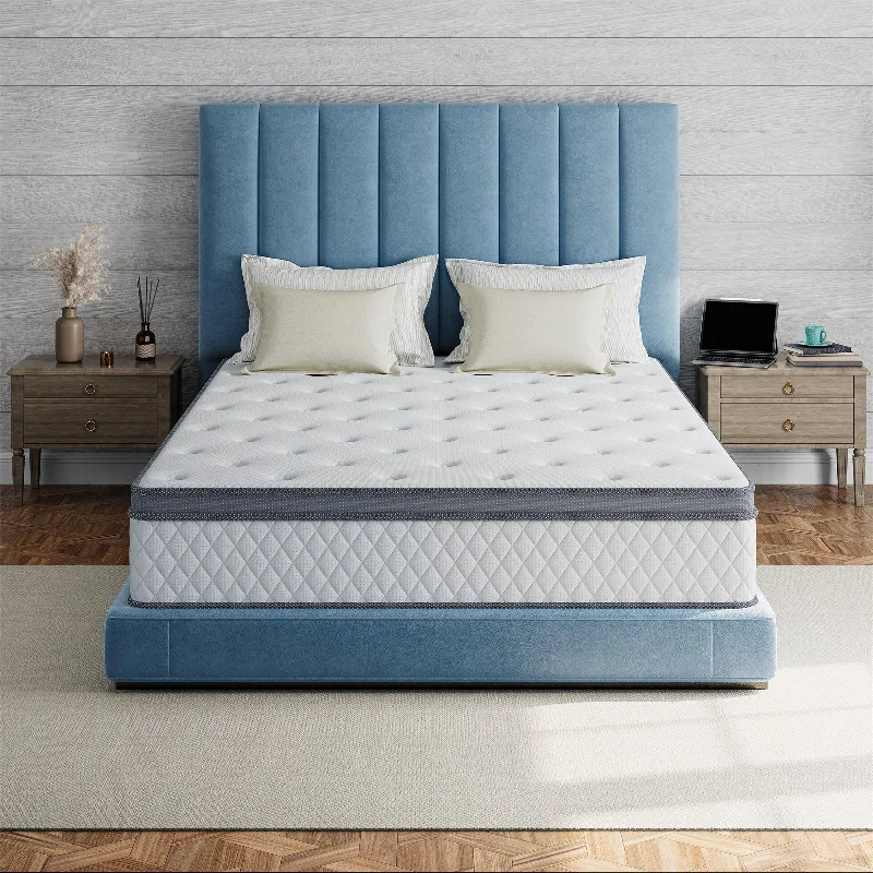 Gel - infused memory foam mattresses for cooler sleepIFLUOUS 12 in. Firm Hybrid Memory Foam Mattress with CertiPUR-US and Oeko-TEX , Featuring Reinforced Springs. Gel - infused memory foam mattresses for cooler sleepIFLUOUS 12 in. Firm Hybrid Memory Foam Mattress with CertiPUR-US and Oeko-TEX , Featuring Reinforced Springs.
