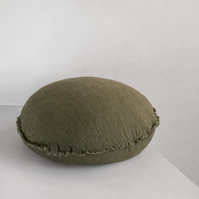 Kids Pillows with Fun DesignsFlocca Macaron Linen Pillow - Armee