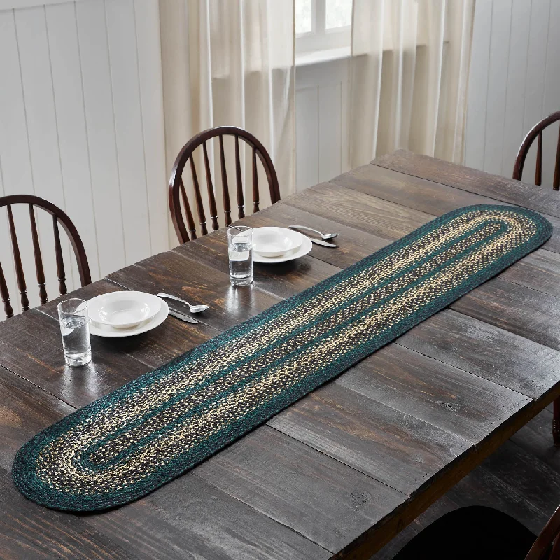 Cotton bed skirts for a soft and breathable lookPine Grove Jute Oval Runner 13x72