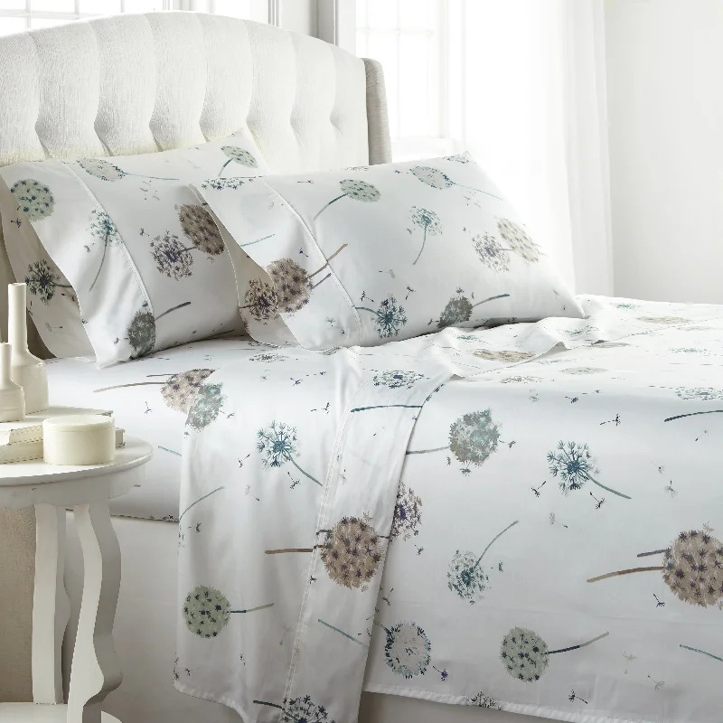 Jersey - Knit Sheets for a Comfortable and Casual BedLuxury Dandelion Dreams Extra Deep Pocket Cotton Sateen 4-piece Bed Sheet Set Jersey - Knit Sheets for a Comfortable and Casual BedLuxury Dandelion Dreams Extra Deep Pocket Cotton Sateen 4-piece Bed Sheet Set