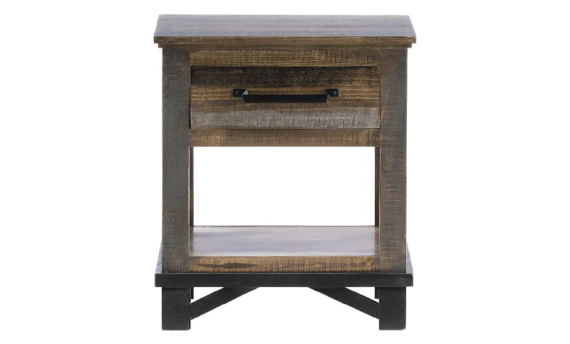 King - size mattresses for spacious master bedroomsLoft Brown End Table
