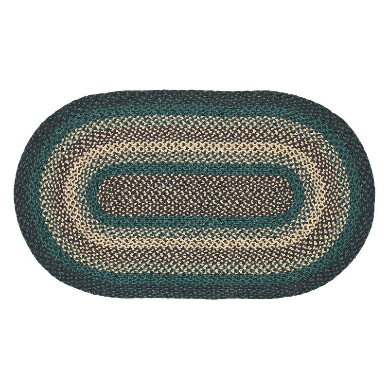 Bed skirts with a satin finish for a shiny appearancePine Grove Jute Rug Oval w/ Pad 27x48