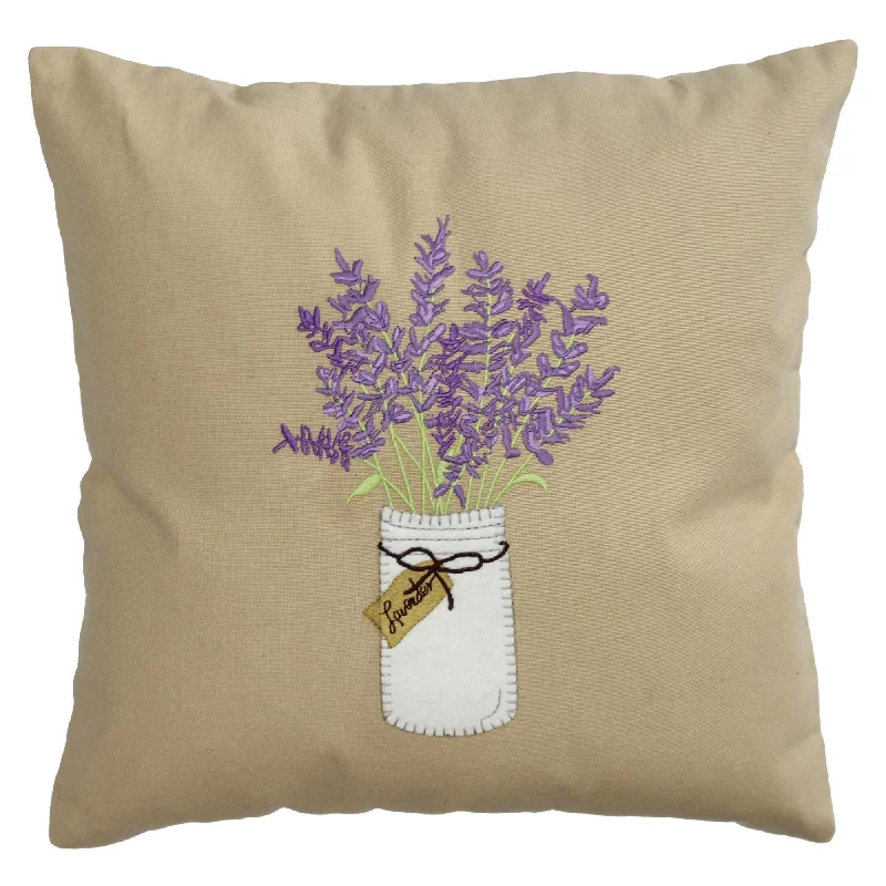 Memory Foam Pillows for Neck SupportLavender Mason Jar Pillow 14 In PL000034