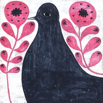 Bamboo - charcoal infused mattresses for odor absorptionART PRINT - BLACK BIRD IN FLOWERS Bamboo - charcoal infused mattresses for odor absorptionART PRINT - BLACK BIRD IN FLOWERS
