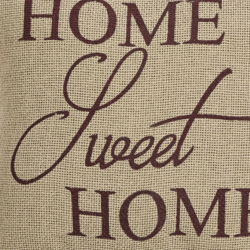 Polyester bed skirts for easy care and durabilityHome Sweet Home Pillow 12x12
