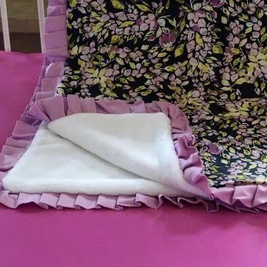 Organic cotton mattresses for a chemical - free sleep surfaceBlanket | Bougainvillea Lilac and Navy Floral Baby Bedding Organic cotton mattresses for a chemical - free sleep surfaceBlanket | Bougainvillea Lilac and Navy Floral Baby Bedding
