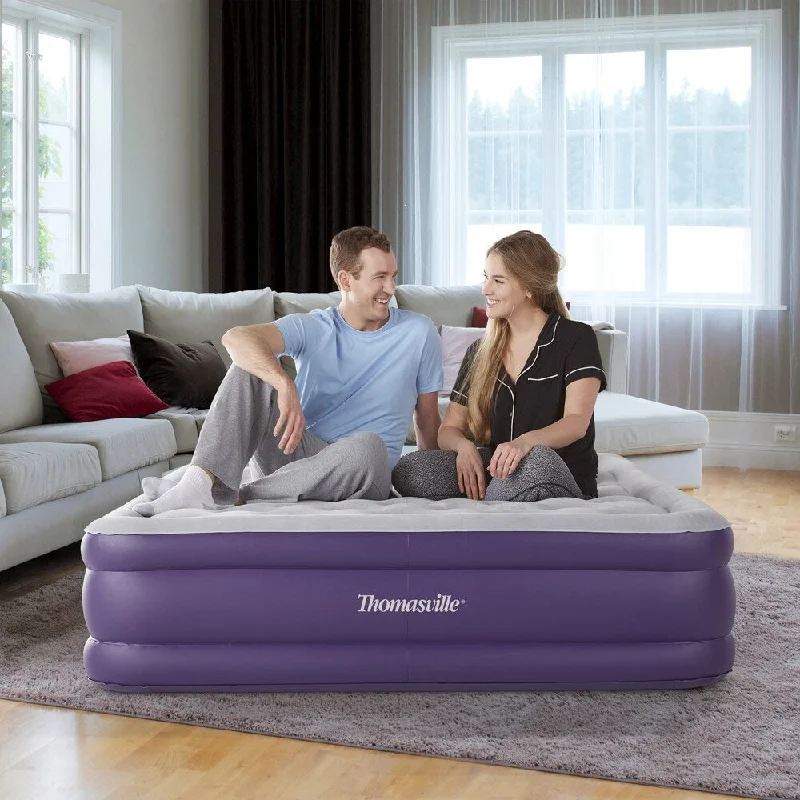 Memory foam mattresses for pressure relief and contouringThomasville Sensation 15-inch Queen Raised Adjustable Comfort Air Bed Mattress Memory foam mattresses for pressure relief and contouringThomasville Sensation 15-inch Queen Raised Adjustable Comfort Air Bed Mattress