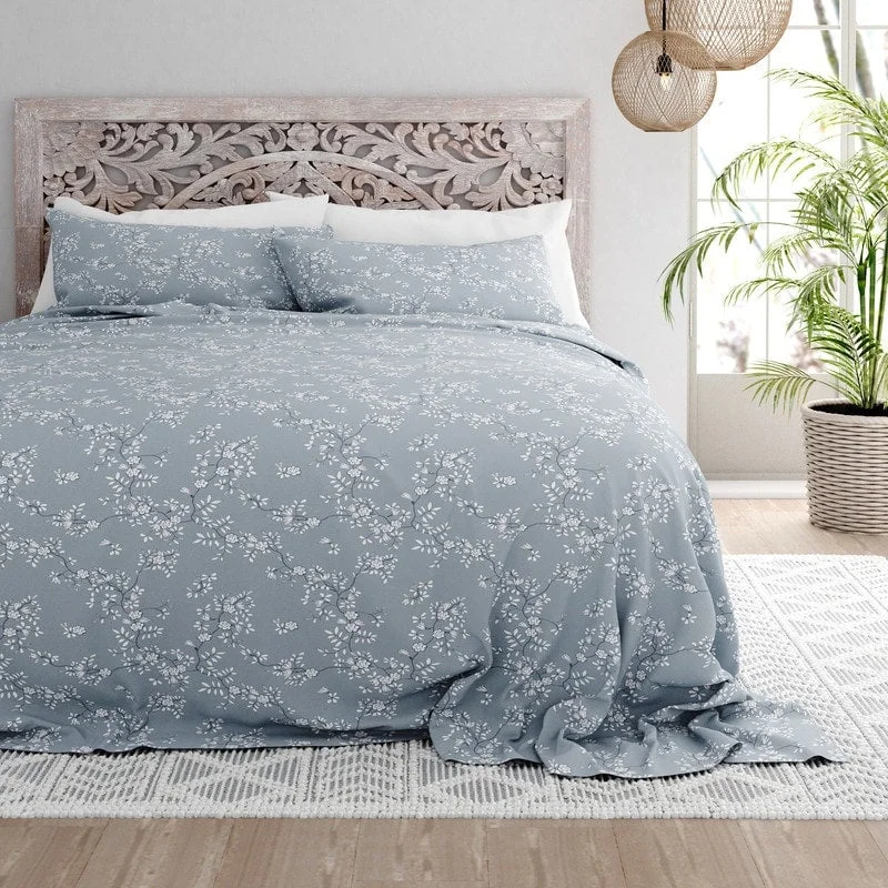 Quilted Cotton Sheets for a Warm and Inviting BedBecky Cameron Trellis Vine Pattern 4 Piece Deep Pocket Bed Sheets Set Quilted Cotton Sheets for a Warm and Inviting BedBecky Cameron Trellis Vine Pattern 4 Piece Deep Pocket Bed Sheets Set