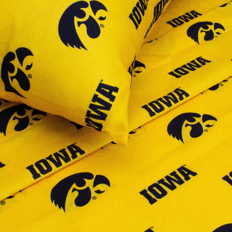 Sheet Sets with Multiple Pillowcase OptionsIowa Hawkeyes Sheet Set