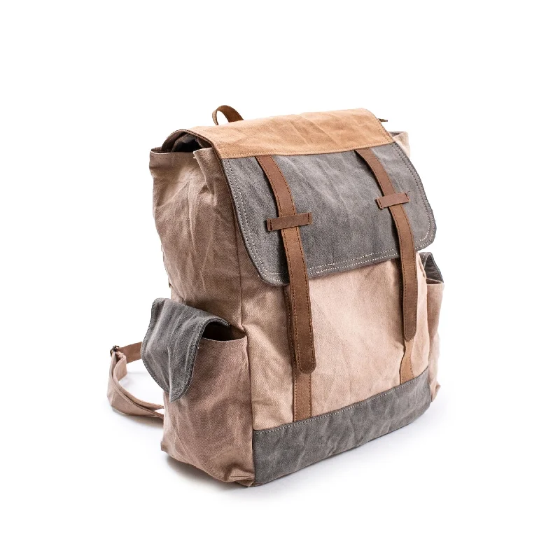 Hybrid mattresses combining foam and innerspring technologyCANVAS BACKPACK WITH LEATHER - CREAM - 16"X15" Hybrid mattresses combining foam and innerspring technologyCANVAS BACKPACK WITH LEATHER - CREAM - 16"X15"