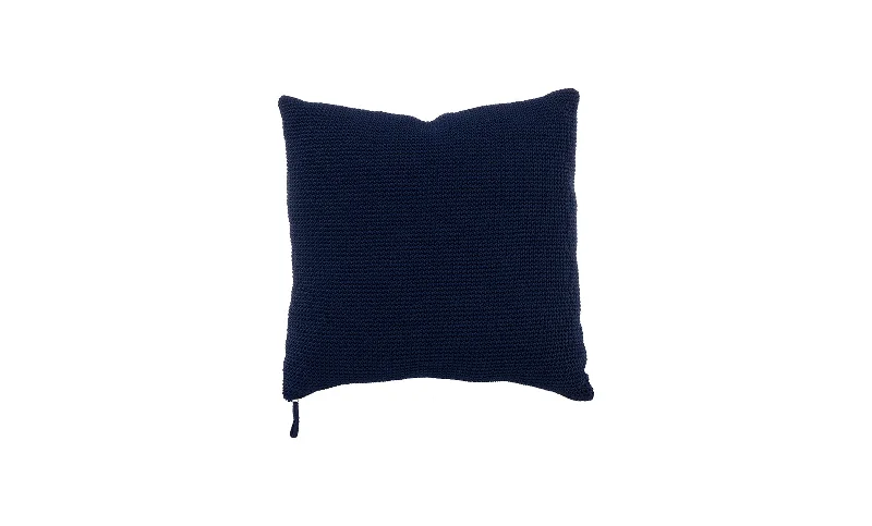 Travel Pillows for Long JourneysNavy Crochet Indoor + Outdoor Pillow