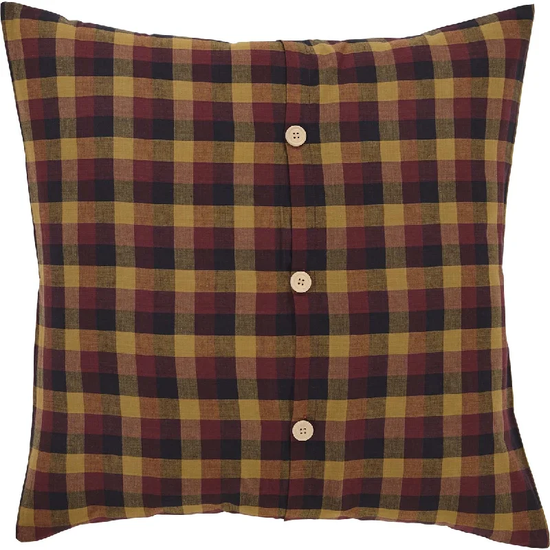 Bed skirts with a nautical themeHeritage Farms Primitive Check Fabric Euro Sham 26x26