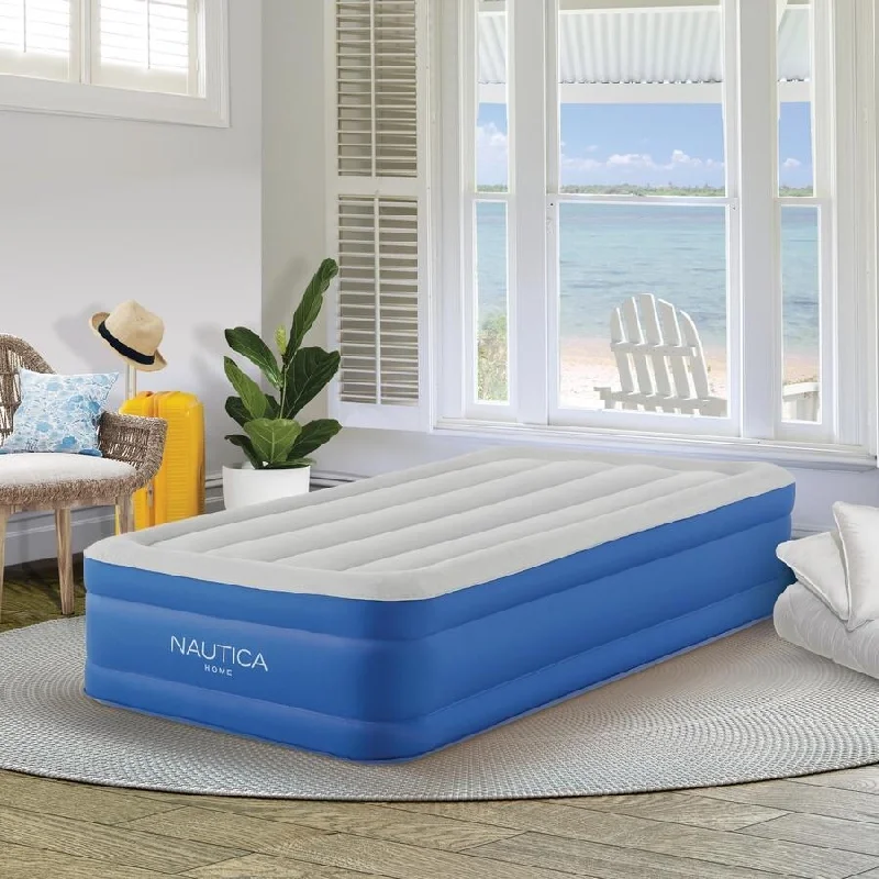 Gel - infused memory foam mattresses for cooler sleepNautica Home Plushaire Air Mattress with Inset Pump Gel - infused memory foam mattresses for cooler sleepNautica Home Plushaire Air Mattress with Inset Pump