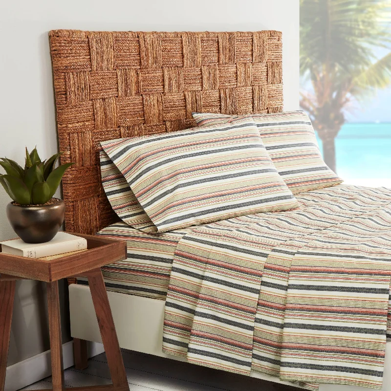 King - Size Sheet Sets with a Decorative Pillow SetTommy Bahama Cotton Percale Sheet Sets