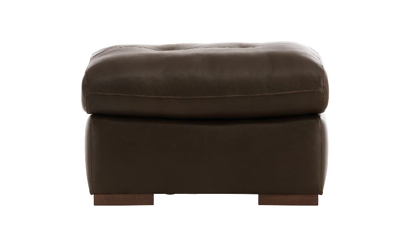 Bamboo - charcoal infused mattresses for odor absorptionSantos Leather Ottoman