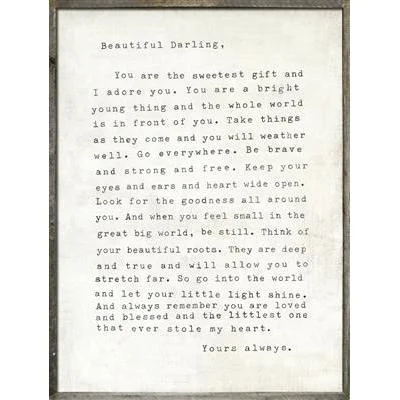 Innerspring mattresses with coil counts for supportART PRINT - LETTER FOR SOPHIE
