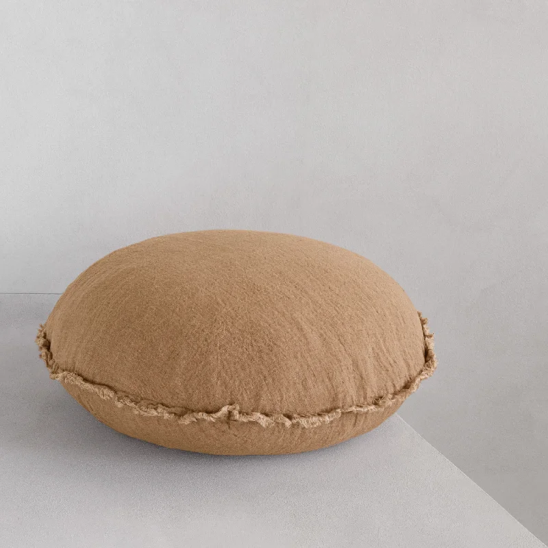 Kids Pillows with Fun DesignsFlocca Macaron Linen Pillow - Carmel