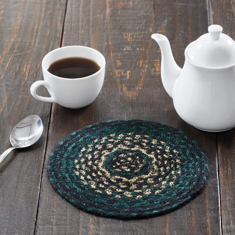 Bed skirts with a tie - back design for adjustabilityPine Grove Jute Trivet 8
