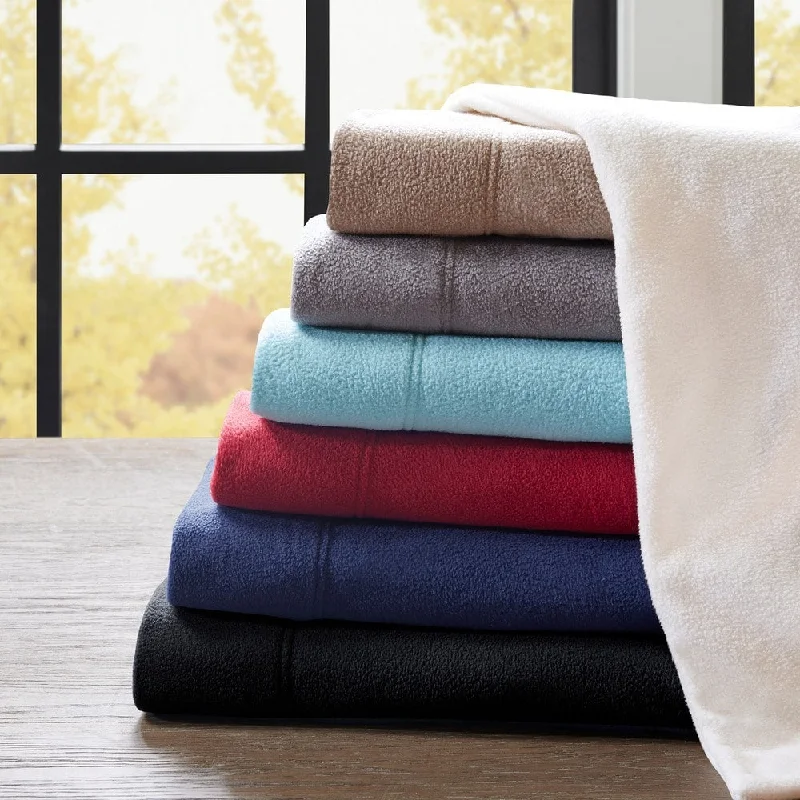 Polyester - Cotton Blend Sheets for Durability and ComfortPorch & Den Herron Stain Resistant Fleece Bed Sheet Set
