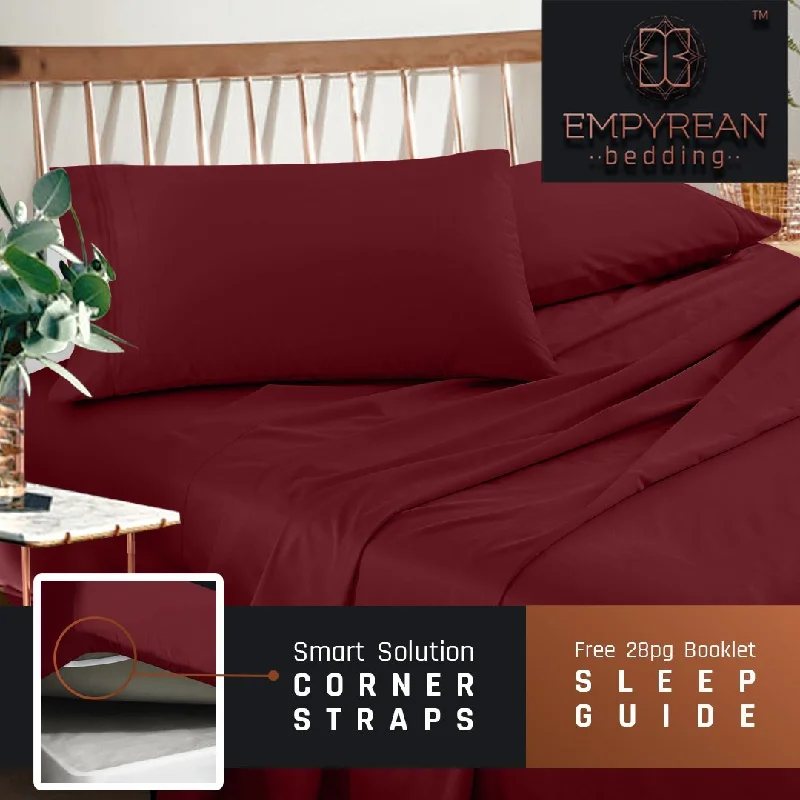 Rayon - Cotton Sheets for a Breathable and Soft BlendEmpyrean Premium Deep Pocket Bed Sheet Set