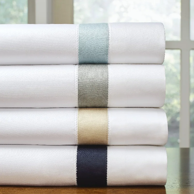 Jersey - Knit Sheets for a Comfortable and Casual BedPointehaven 525 Thread count Long staple cotton extra deep pocket Bordered Hem 4 pc sheet set