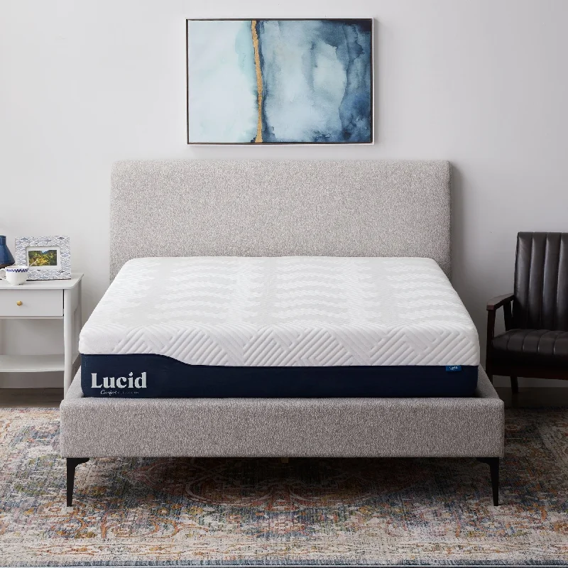 Memory foam mattresses for pressure relief and contouringLUCID Comfort Collection 12-inch Gel and Aloe Vera Hybrid Mattress Memory foam mattresses for pressure relief and contouringLUCID Comfort Collection 12-inch Gel and Aloe Vera Hybrid Mattress